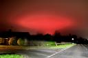 This red glow was seen above Evesham in the early hours of Saturday