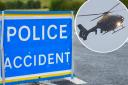A woman was left with serious injuries after the crash on the B4066 near Bristol and Gloucestershire Gliding Club