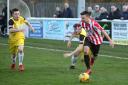GOAL AND AN ASSIST: Evesham United's Adam Page. Pic: stuartpurfield.co.uk