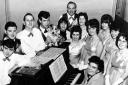 AROUND THE PIANO: The Happy Wanderers proved a popular attraction in the early 1960s