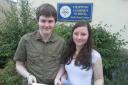 Josh McQuail and Vicky Firth, who are off to Oxford, from Chipping Campden School