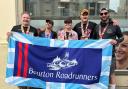 L to R: Bourton Roadrunners' Barry O’Leary, Basia Legierska, Rebecca Townsend, Alex Pye, and a friend of the club Martin Turner