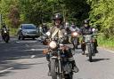 Bikers dressed in suits took to the road to raise money for charity
