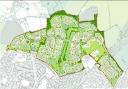Illustrative masterplan for the housing development north of Witney