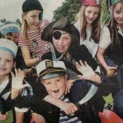 Abbey Park Middle School pupils all at sea at Pershore Carnival in 2005