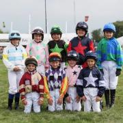 FUN: The junior jockeys at last year's Moreton Show