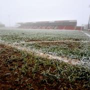 FREEZE: Aggborough Stadium is due to host Kidderminster Harriers vs Blyth Spartans on Saturday.