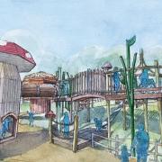 Fairy dell, the new play area at Fairytale Farm in Chipping Norton