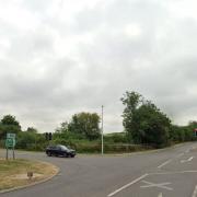 The A429 and B4035 are closed following a crash near the Portobello crossroads