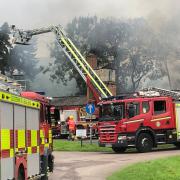 Fire engines arrive in Paxford after fire breaks out in early hours