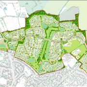 Illustrative masterplan for the housing development north of Witney