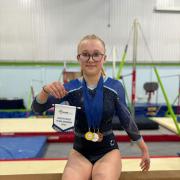 Lily Giles won bronze at the British Gymnastics South-West Region National Grades