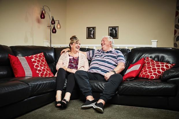 Cotswold Journal: Pete and Linda McGarry on Gogglebox. Credit: PA