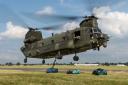 LOAD: Another Chinook is being transported through the Cotswolds