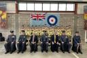 MP Geoffrey Clifton-Brown joined the graduates at Moreton Fire Service College as they celebrated the end of their course
