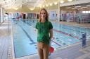 Councillor Jenny Forde at Bourton Leisure Centre, which recently received upgrades to make it more sustainable