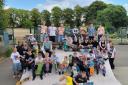 More than 30 youngsters gathered for a skate jam to demand a better skate park