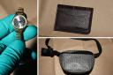 A Barbour wallet, Gucci bag, and jewellery were all found in a suspected burglar's van