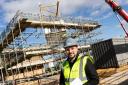 Cotswold District Council leader Joe Harris at the Stockwells development in Moreton
