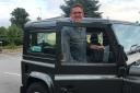 James Barrett and his Land Rover