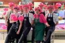 Bakers Butchers dress up for Witney in Pink