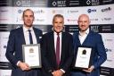 L-R: Tom Hayman-Joyce (Partner, Hayman-Joyce) with Dermot Murnaghan and Adam Sambell (Lettings Manager, Hayman-Joyce) at the EA Awards 2023
