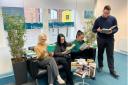 Team Hazelton Mountford prepares for World Book Day on behalf of the Worcester Foodbank