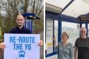 MP Luke Hall and South Gloucestershire Council Claire Young have been campaigning for a better bus