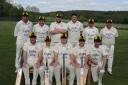 FINE START: Chipping Campden’s cricketers line up. Picture: RICHARD GREY.