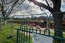 Play equipment suitable for young children has been removed from Victoria Park due to construction of a new community hub