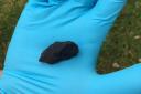 A shard of the meteorite that landed in Winchcombe