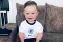FUN: Jake Rawlings, one, cheering on England against Croatia