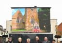From left: Glyn Slade, Revd Sarah Edmonds (St Edmund’s), Cllr Ian Cooper, Revd Daniel Pulham (Stour Valley Baptist Church), Mike Wells, Helen Morgan (Shipston Town Clerk)