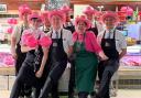 Bakers Butchers dress up for Witney in Pink