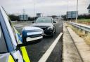 Mercedes stopped by police on M4