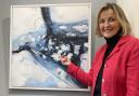 Eleanor Campbell, is donating her painting of an Arctic polar bear in Tetbury to raise essential funds for its species