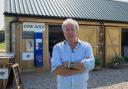 Jeremy Clarkson at the Diddly Squat Farm Shop in Oxfordshire.