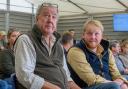 Jeremy Clarkson and Kaleb Cooper at the auction.