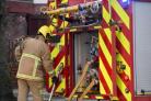 Fire crews were called to a crash on a main road near Hereford as a person is trapped in a their vehicle.