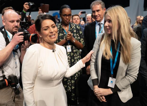 Cotswold Journal: Home Secretary Priti Patel met Lissie Harper at the Conservative Party Conference (Stefan Rousseau/PA)