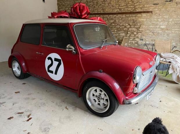 Cotswold Journal: The car Jeremy Clarkson's daughter bought him for Christmas. Photo: Instagram/jeremyclarkson1