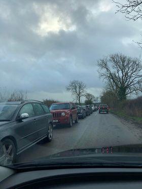 Cotswold Journal: Traffic on Chipping Norton Road