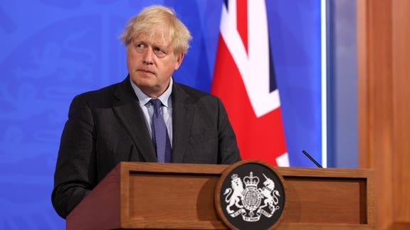 Boris Johnson press conference today live: Watch Covid announcement. (PA)