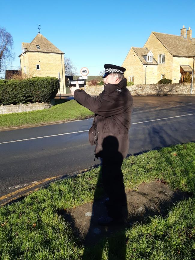 Evesham Safer Neighbourhood team are carrying out speed enforcement in Broadway today