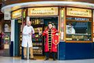Phil Pinder, left, and Ben Fry, York's official Town Crier, - declaring the Potions Express open. Picture: milnerCreative