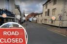 Union Street, in Hereford city centre, is closed until Friday.
