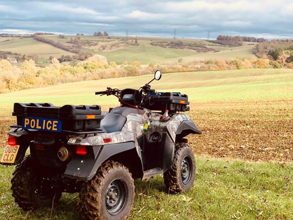 Cotswold Journal: Cotswold Farm Machinery has supplied its fourth Suzuki ATV to the Gloucestershire Police Rural Crime unit