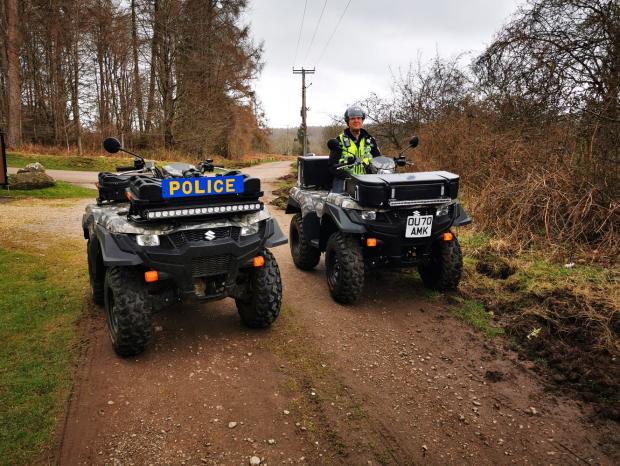 Cotswold Journal: Gloucestershire Police Rural Crime unit now has a fleet of three KingQuad 500s and one KingQuad 750