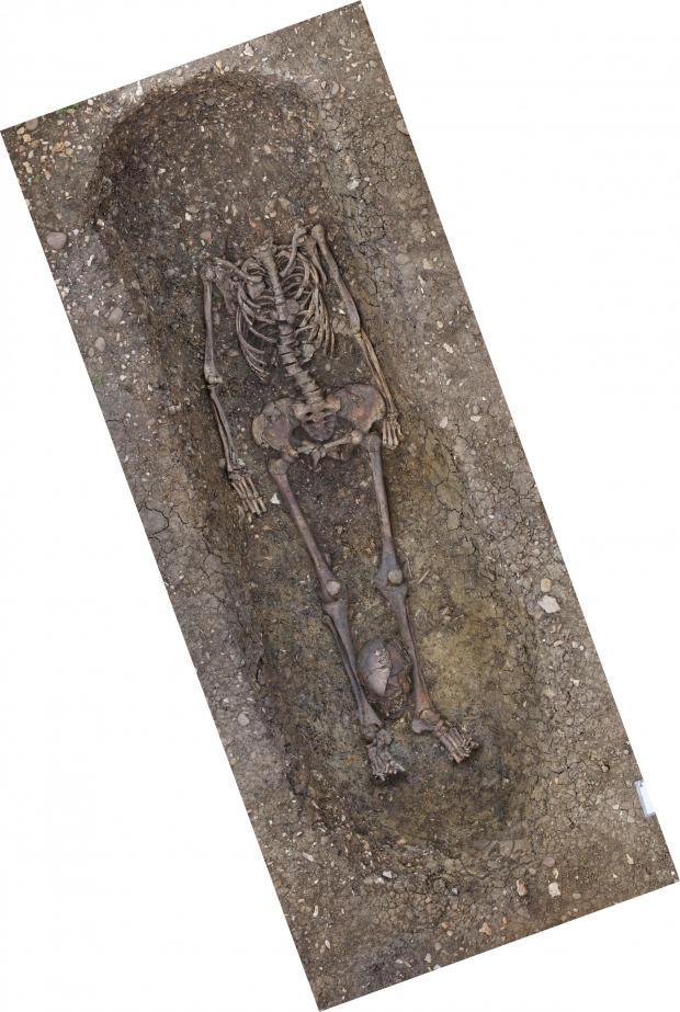Cotswold Journal: One of the decapitated bodies discovered by archaeologists 