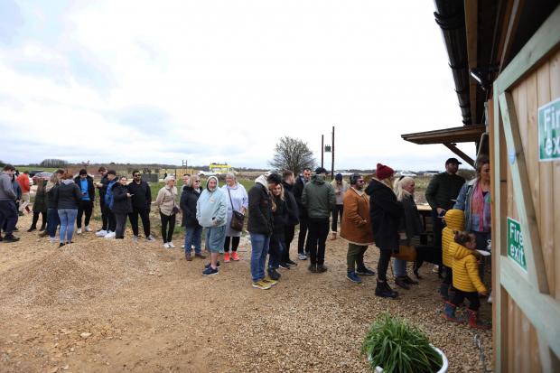 Cars line the country roads as hordes of fans return to Jeremy Clarkson's reopened farm shop
